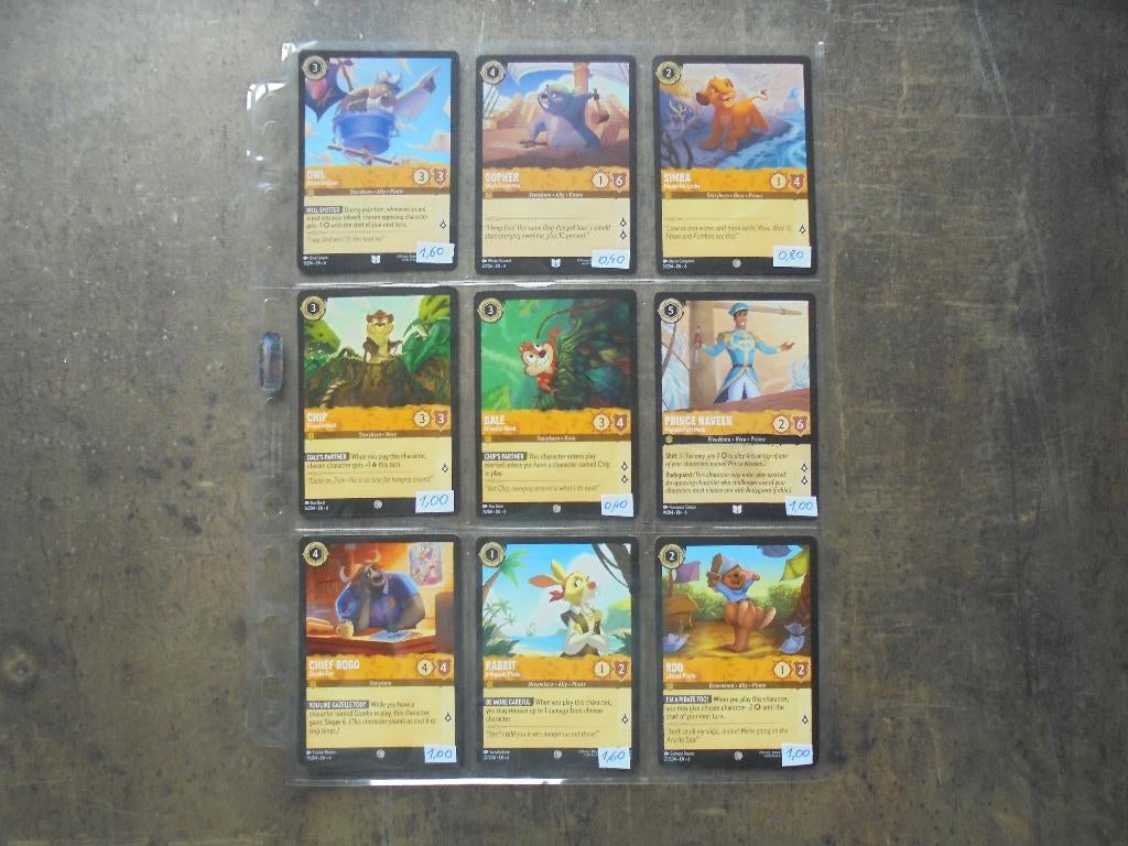 Lorcana Serie 6 Azurite Sea (zie foto's), Ophalen of Verzenden, Nieuw, Meerdere kaarten