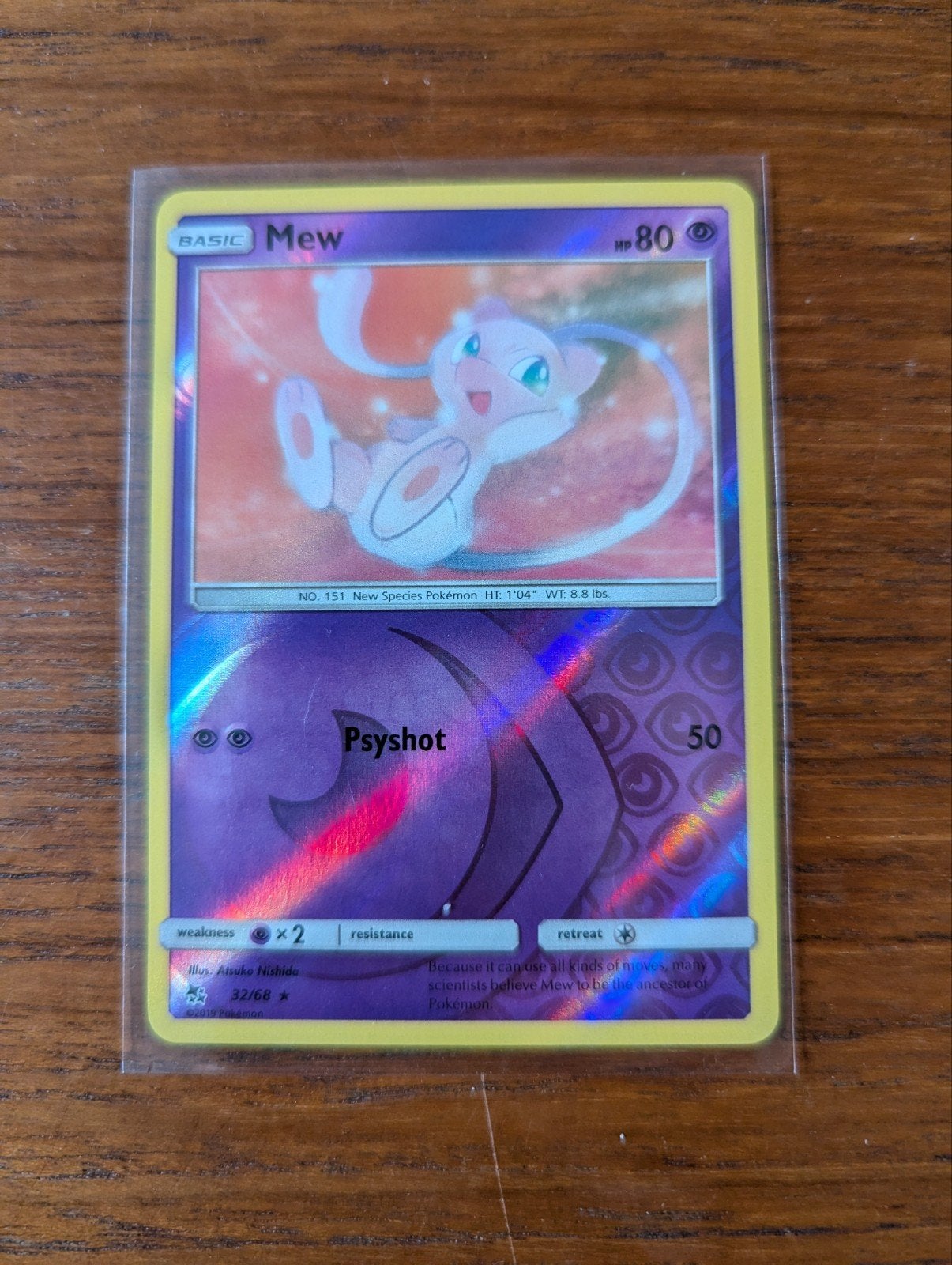 Mew Reverse Holo - Hidden Fates 32/68, Ophalen of Verzenden