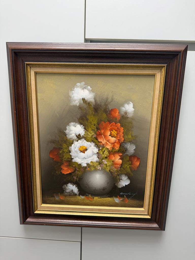 Mooi bloemen stilleven gesigneerd door Domberg, Ophalen