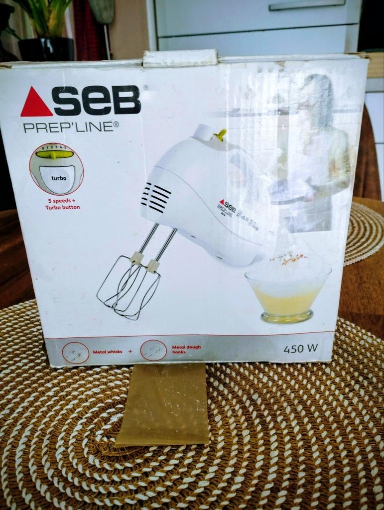 Pétrisseur SEB PREP'LINE 450 W sans les fouets, Enlèvement