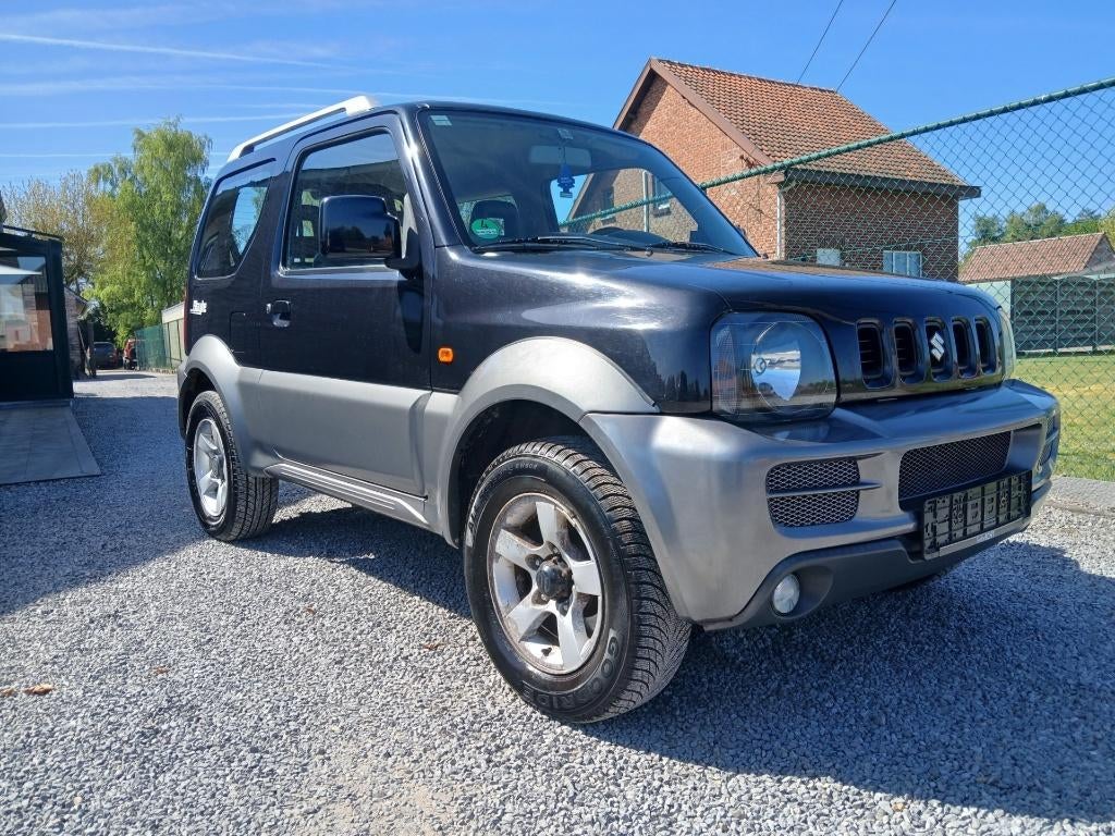 suzuki jimny #leder zetelverwarming airco# 79 000km!!, 4 zetels, Zwart, Zwart, Leder