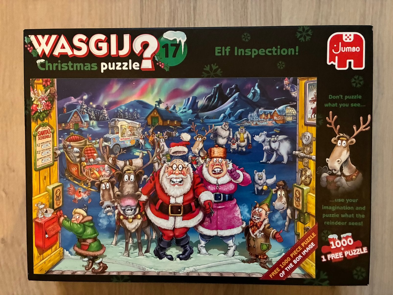 Dubbele Wasgij puzzel - 2x1000 stukjes, Ophalen, 500 t/m 1500 stukjes, Zo goed als nieuw, Legpuzzel