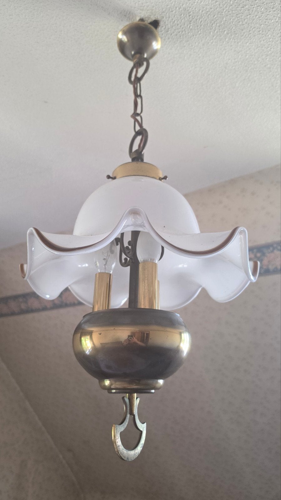 Hanglamp/ kroonluchter, Huis en Inrichting, Lampen | Kroonluchters, Ophalen, Glas