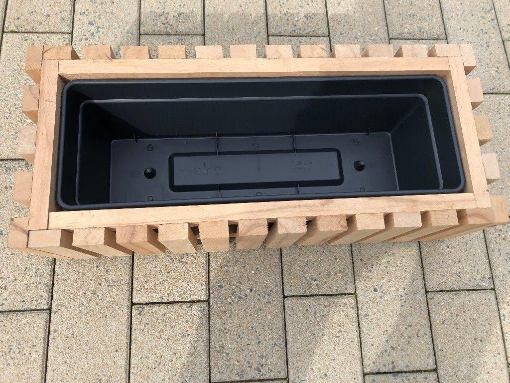 Houten bloembakken, Tuin en Terras, Bloembakken en Plantenbakken, Ophalen, Nieuw