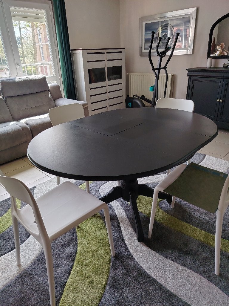 Table + 4 Chaises, Huis en Inrichting, Kasten | Overige, Ophalen, Gebruikt
