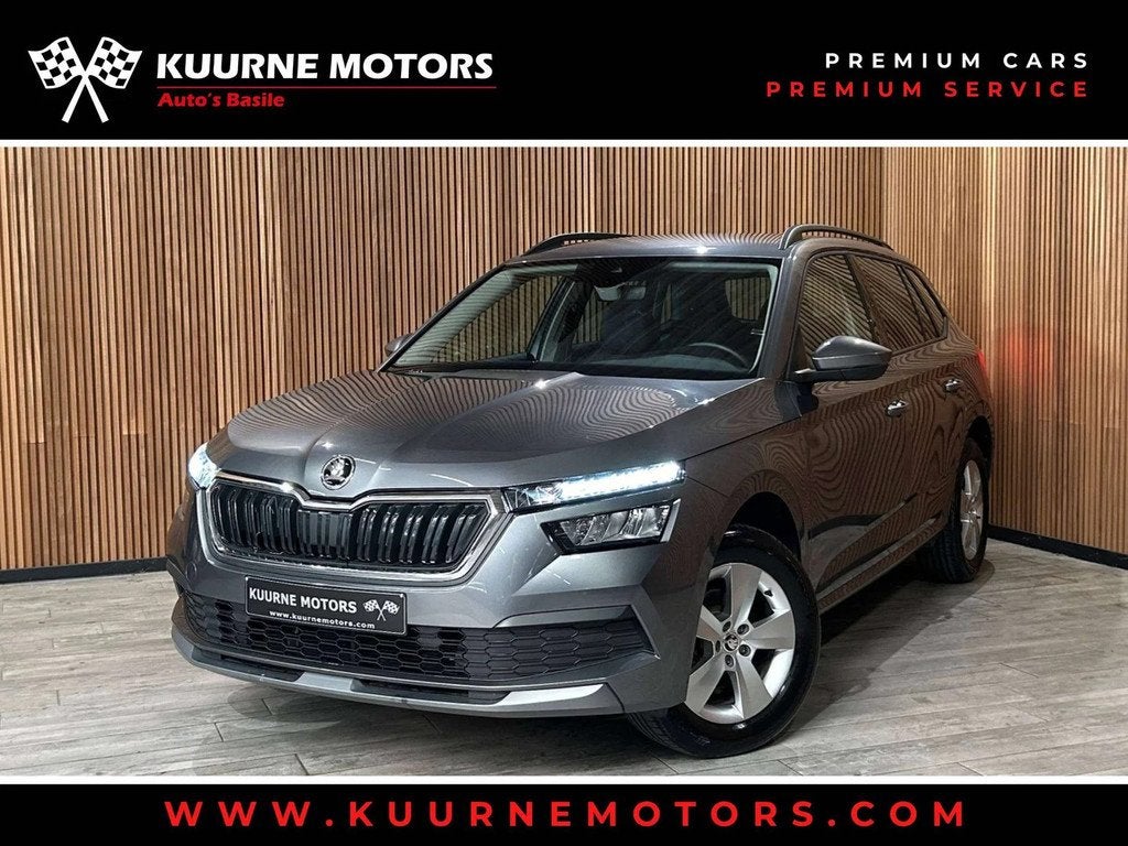 Skoda Kamiq 1.0 TSI Alu16"/Leder/VerwZet/Cruise/Led/Cam/Bt *, Autos, Skoda, Cuir, Argent ou Gris, Achat, Entreprise