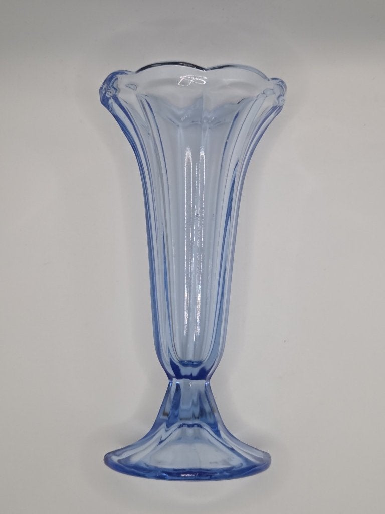 Helder blauw vaasje - Art Deco, Enlèvement ou Envoi