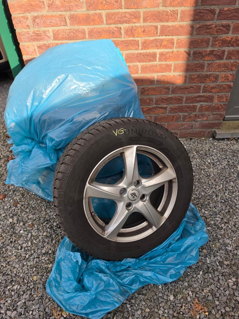 Te koop 4 winterbanden op 16” aluminium wielen, Auto-onderdelen, Ophalen, Overige, 16 inch, Nieuw