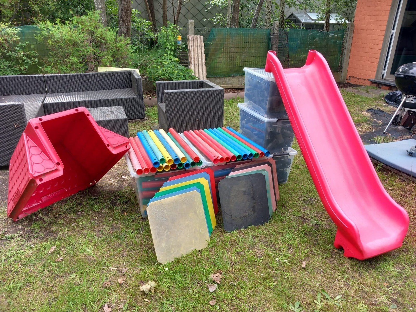 Groot lot - Quadro, Kinderen en Baby's, Speelgoed | Buiten | Speeltoestellen, Glijbaan, Ophalen