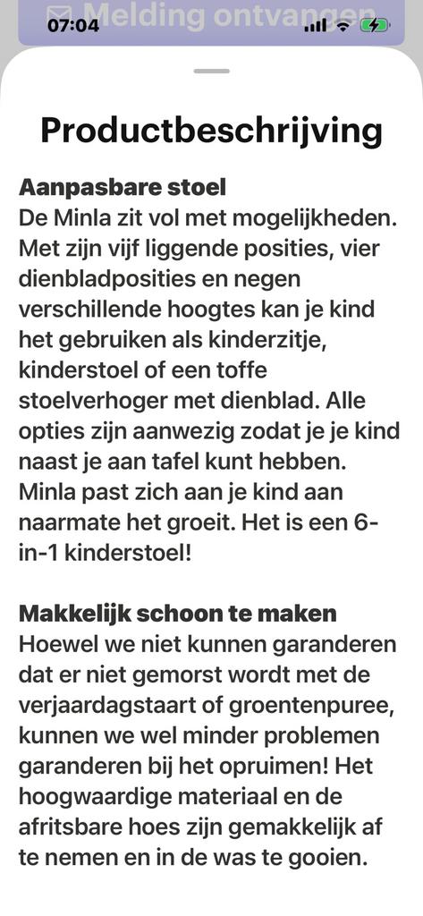 Eetstoel maxi cosi, Kinderen en Baby's, Kinderstoelen, Ophalen, Zo goed als nieuw, Inklapstoel, Gordel(s)