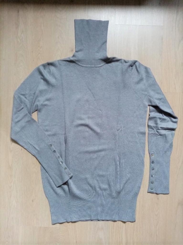 Zara : nieuw grijs rolcol pull coltrui knoopjesmouwen , L, Vêtements | Femmes, Pulls & Gilets, Gris, Enlèvement ou Envoi, Zara