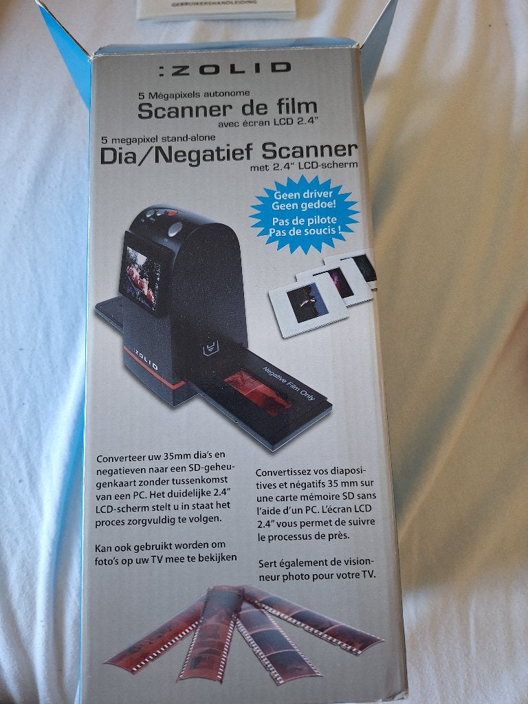 Dia/Negatief scanner ZOLID, Informatique & Logiciels, Enlèvement