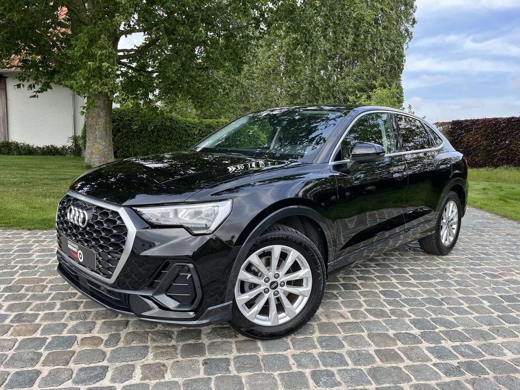Audi Q3 Sportback 35 TFSI  S tronic/1eignr/59700km/Carplay/, Auto's, Audi, 1498 cc, Zwart, 4 cilinders, https://public.car-pass.be/vhr/1d2c99c8-e350-4d9d-9526-6bd78045305e