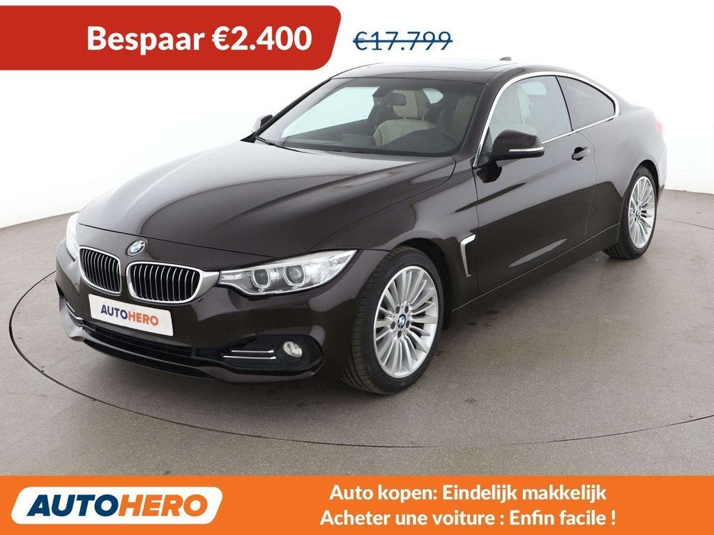 BMW 4 Serie 420 420i Luxury Line (automatique), Autos, Cuir, Achat, https://public.car-pass.be/vhr/b98b11bf-2ef4-44f5-a80c-3f8ce17e32e5