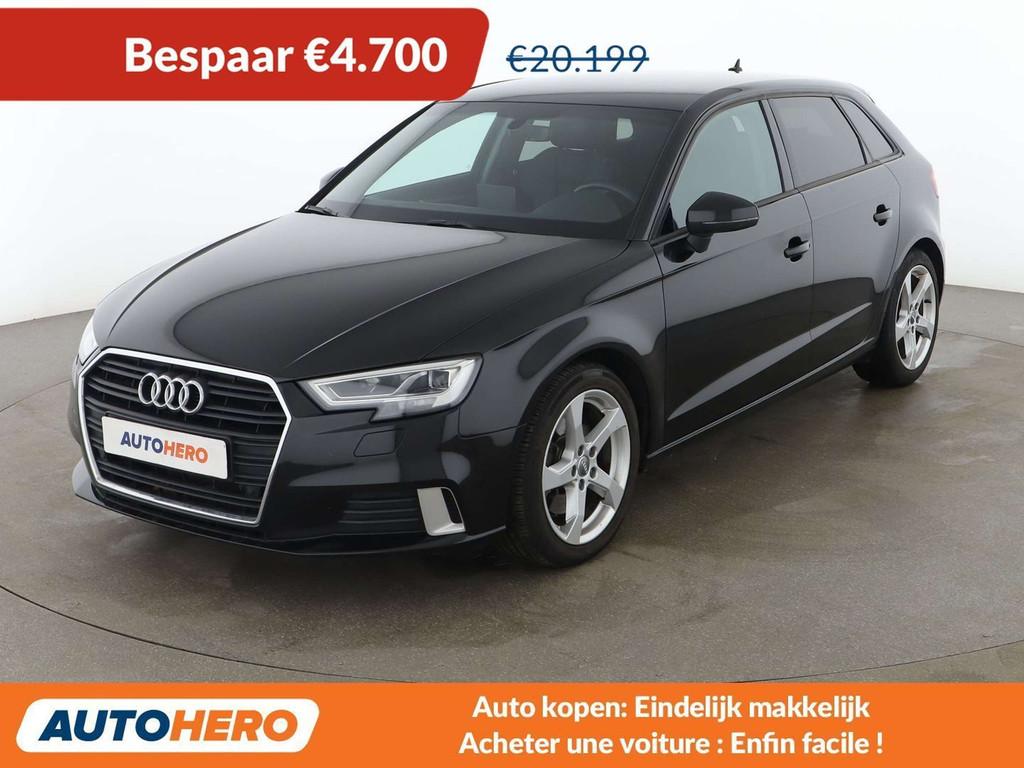 Audi A3 35 TDI Sport (bj 2020, automaat), Auto's, Elektronische parkeerrem, Zwart, 150 pk, 1968 cc