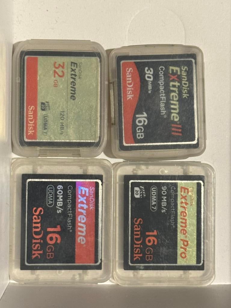 Compact flash memory cards, Audio, Tv en Foto, Foto | Geheugenkaarten, Ophalen, Gebruikt, 32 GB, Fotocamera