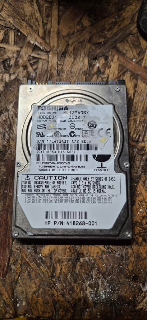 Hdd sata 120gb et 1 ram, Enlèvement, SATA, HDD