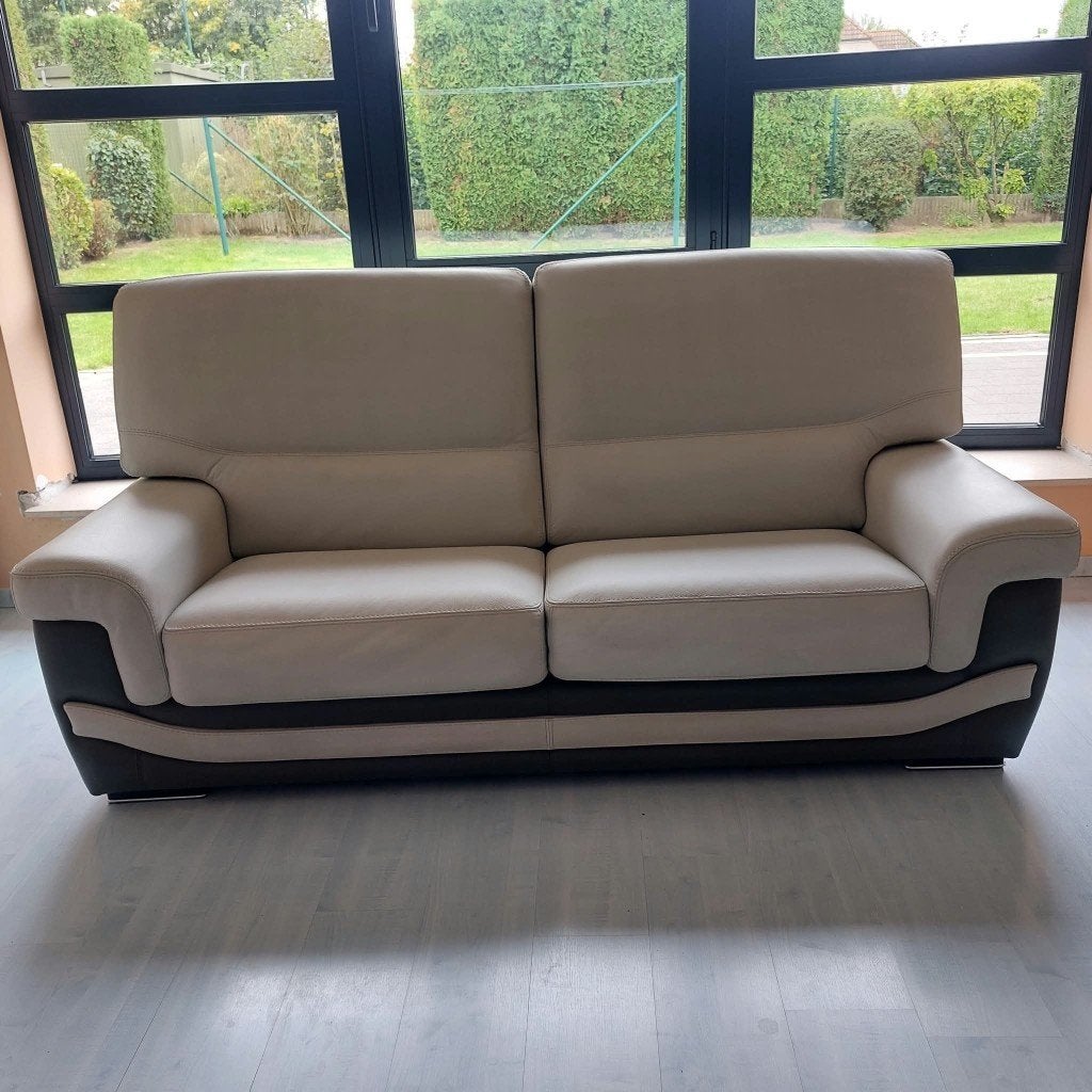 Salon, Banc droit, Comme neuf, Enlèvement, Cuir