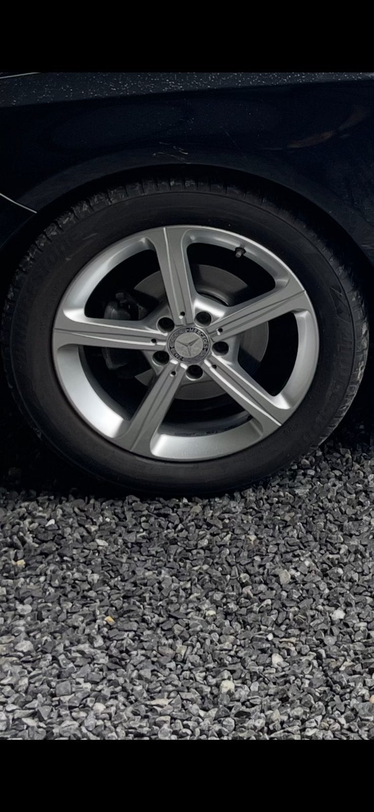 Mercedes velgen 17 inch met winterbanden, Pneus hiver, Véhicule de tourisme, 205 mm, Enlèvement