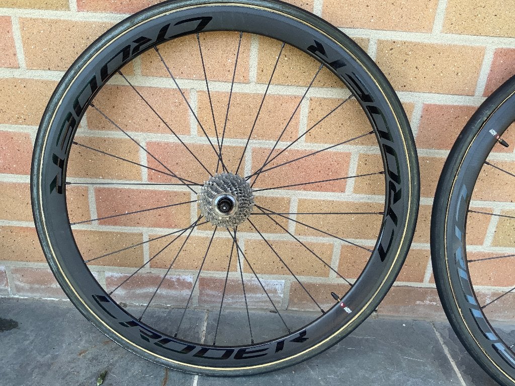 Paire de roues Croder Cycling Carbon, Comme neuf, Enlèvement, Carbone, Racefiets