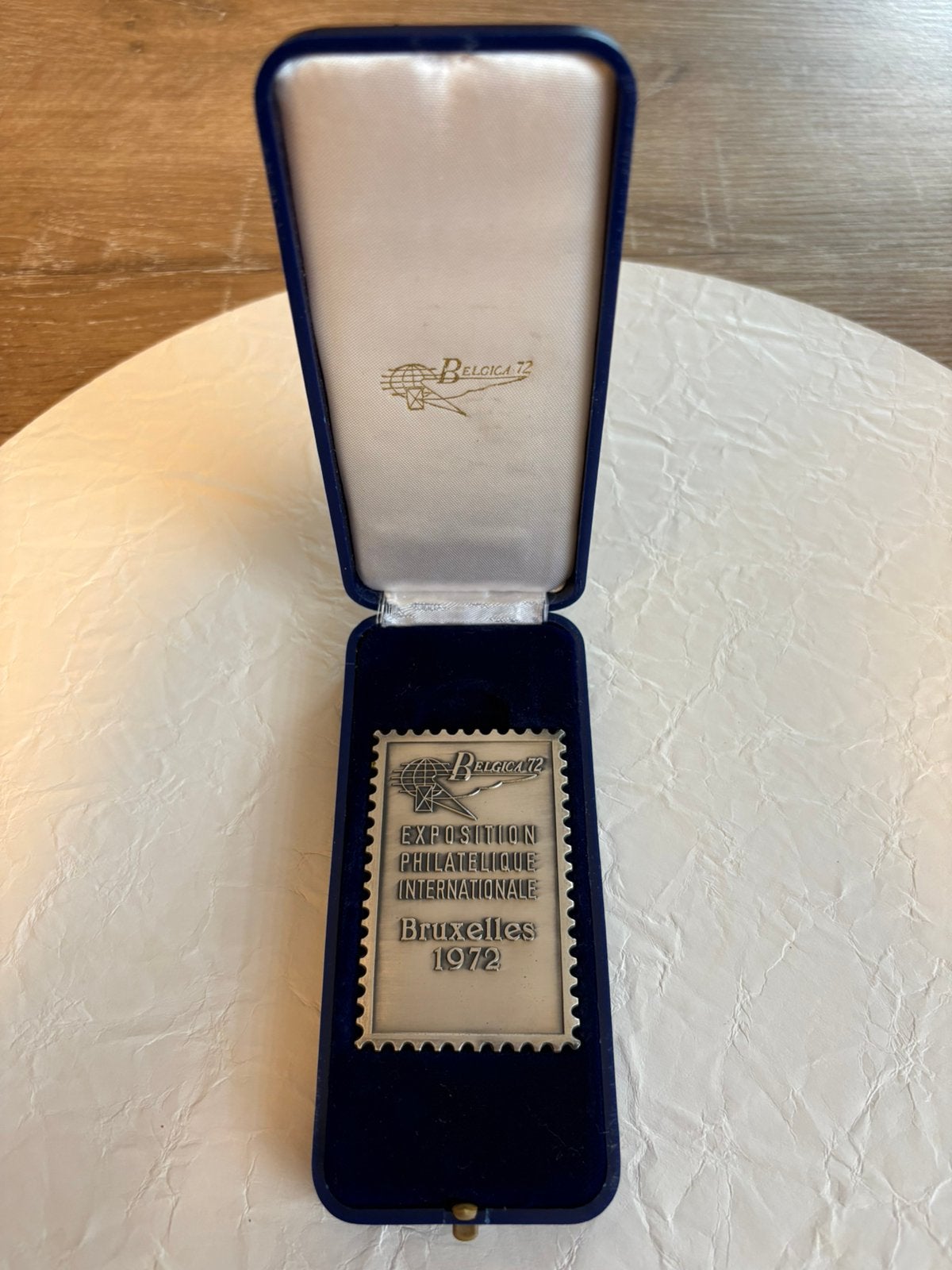 Plaquette commémorative Belgica 72 – Bruxelles 1972, Enlèvement ou Envoi
