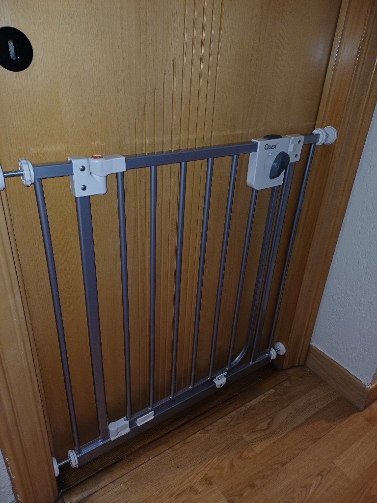 Quax trap- en deurhekje, Kinderen en Baby's, Ophalen, Aluminium, Zo goed als nieuw, Klemhekje