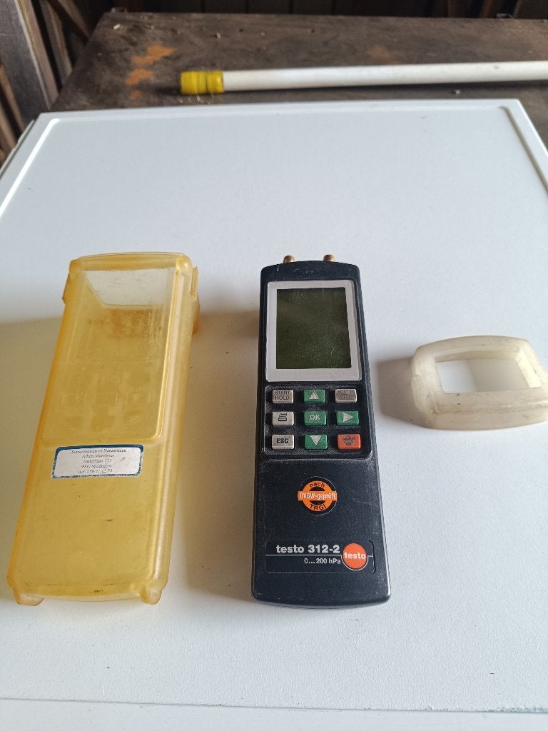 Testo gasdrukmeter, Installatie