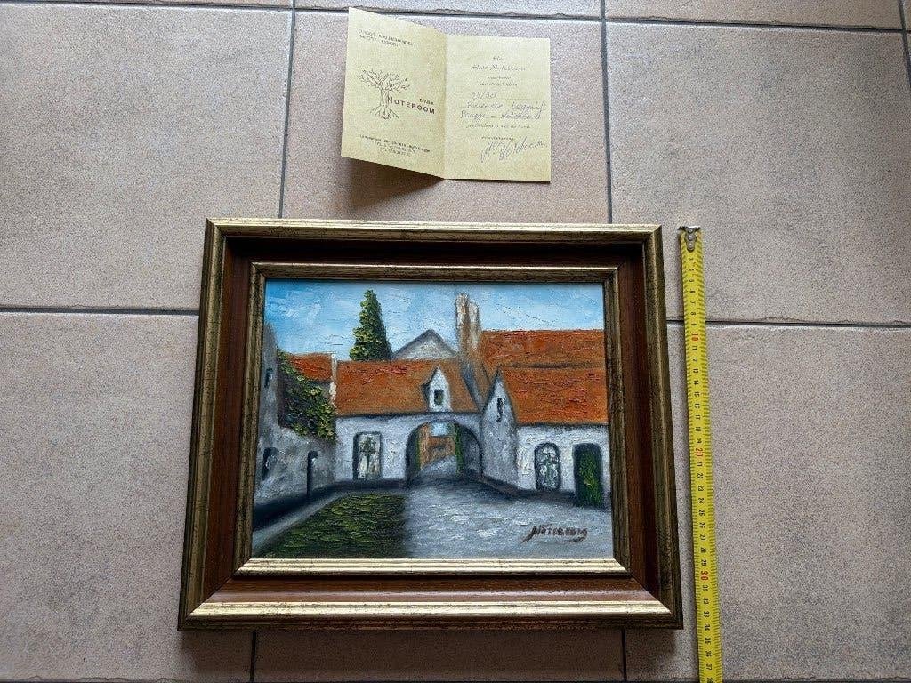 Schilderij noteboom, Antiek en Kunst, Ophalen, Gesigneerd, Olieverf, Landschap