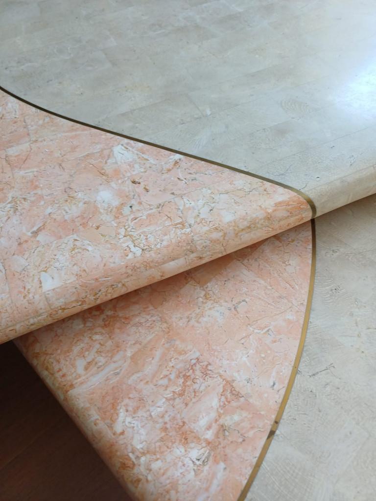 Roteerbare salontafel natuursteen, Huis en Inrichting, Tafels | Salontafels, Gebruikt, 50 tot 100 cm, 100 tot 150 cm, Rond, Overige materialen