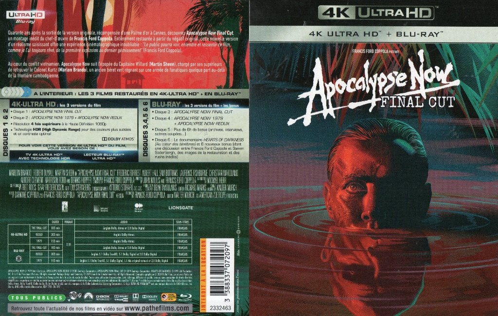 apocalyose now (4 4K ultra hd + 6 blu-ray) neuf, Cd's en Dvd's, Engels, Vanaf 16 jaar, Frans, Ophalen of Verzenden
