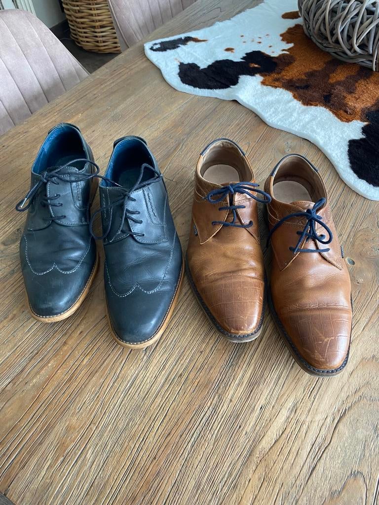 Chaussures pour hommes, Enlèvement ou Envoi, Chaussures à lacets, Porté, Bleu