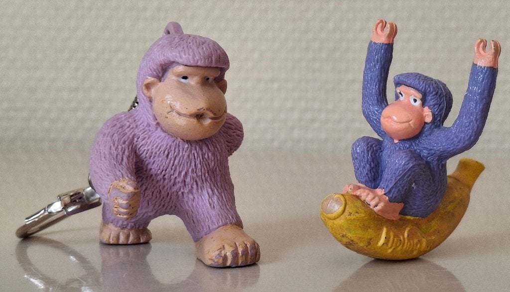 2 vintage KIPLING aapjes (1 sleutelhanger + 1 pencil topper), Enlèvement ou Envoi