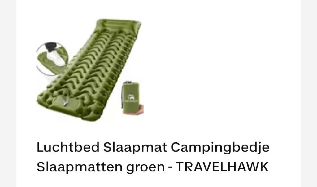 Kampeerset, Ophalen, Nieuw
