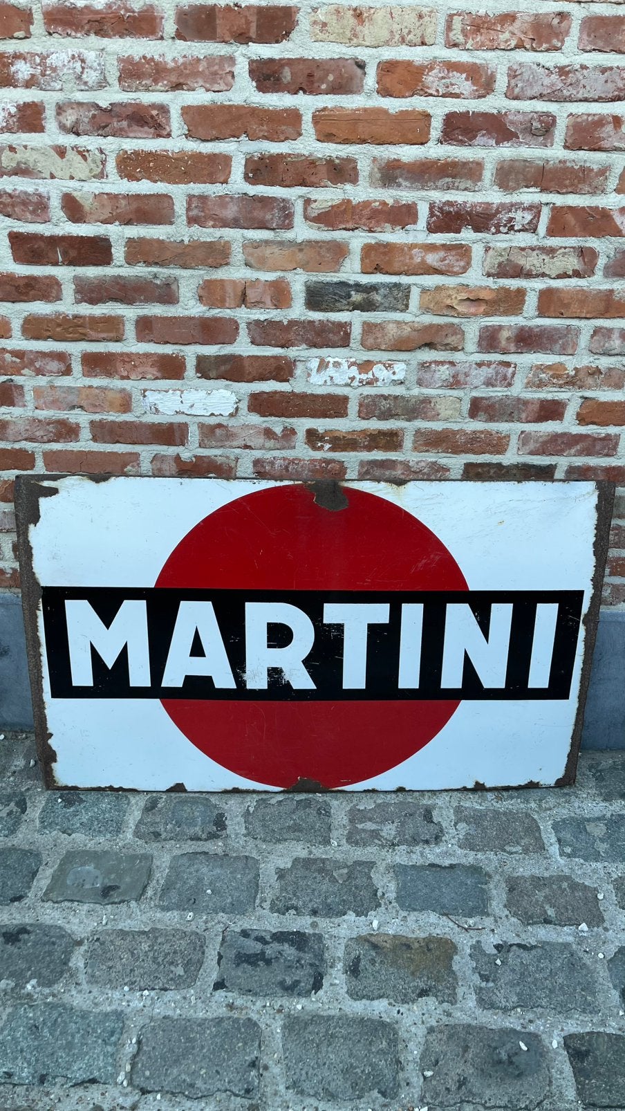 Emaille nord martini., Ophalen, Gebruikt, Reclamebord