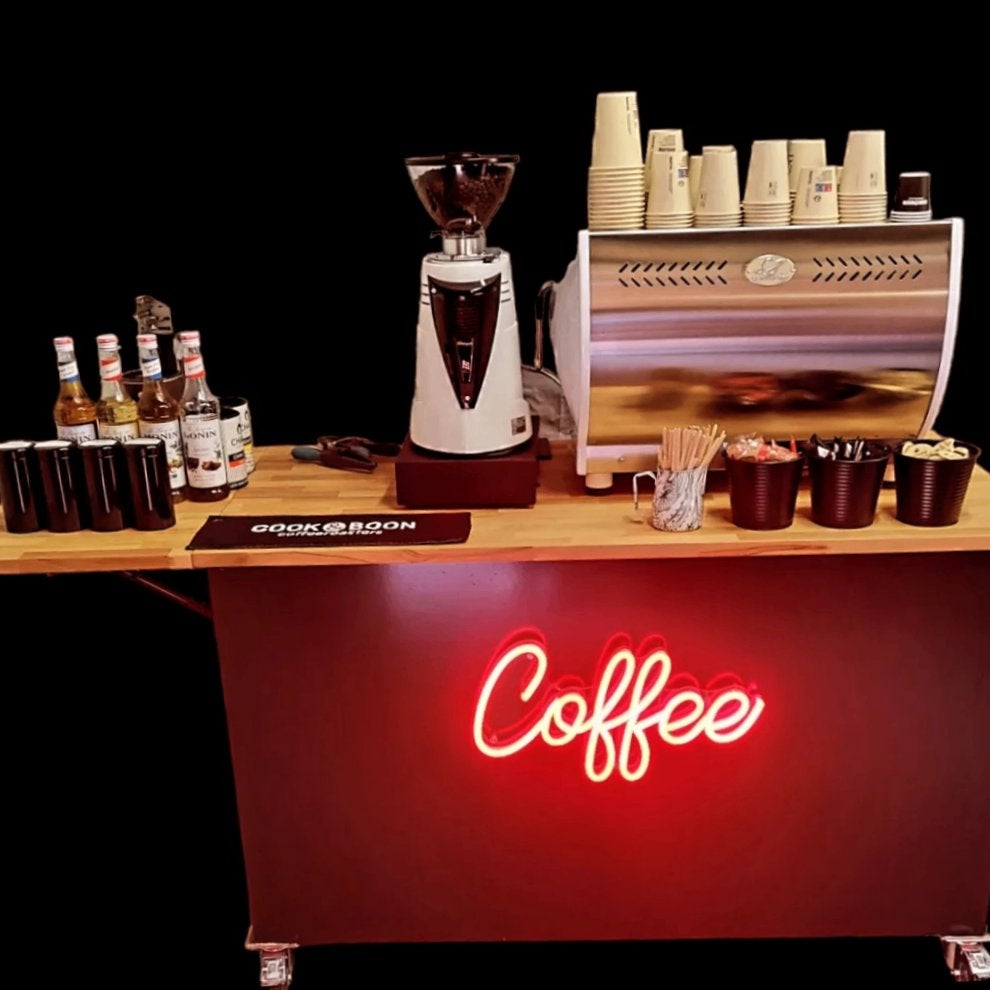 led neon reclame ' Coffee' 50 cm, Verzamelen, Ophalen, Zo goed als nieuw