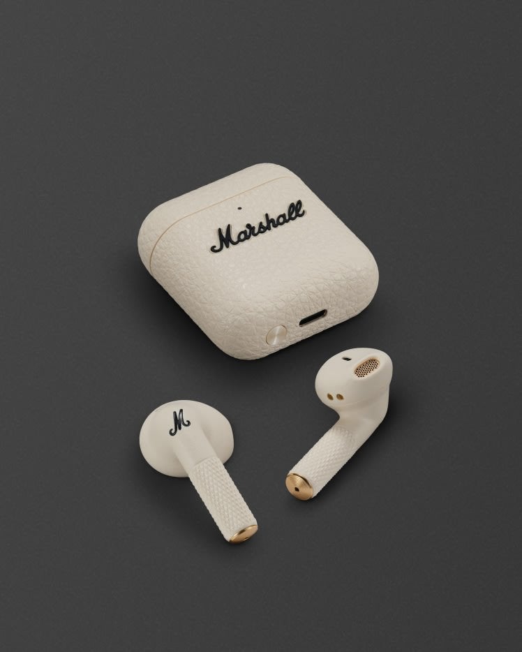 Écouteurs Bluetooth Marshall Minor, Bluetooth, Supra-auriculaire, Neuf, Beige