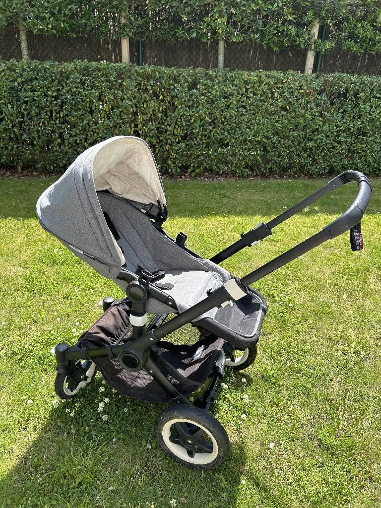 Bugaboo Buffalo kinderwagen grijs met meerijplank, Kinderen en Baby's, Kinderwagens en Combinaties, Gebruikt, Bugaboo, Verstelbare duwstang