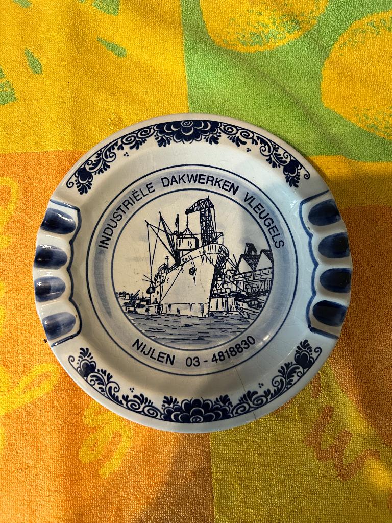 Delfts Blauw asbak, Ophalen of Verzenden