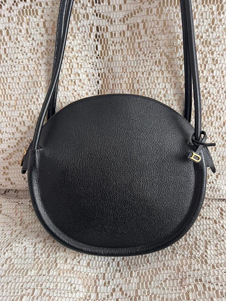 Sac DELVAUX modèle Sunset cuir noir, Enlèvement ou Envoi, Comme neuf, Noir