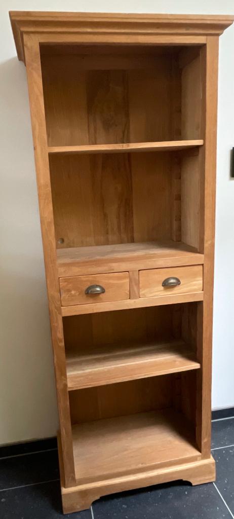 Boekenkast teak, Ophalen, Met plank(en), Gebruikt, Teakhout