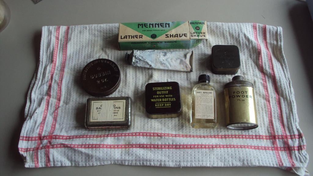 Lot de matériel personnel US UK WW2, Collections, Enlèvement ou Envoi