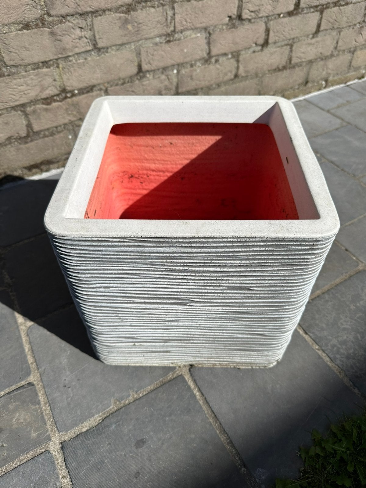 5 identieke bloembakken voor buiten, Ophalen, Kunststof, Minder dan 30 cm, Vierkant