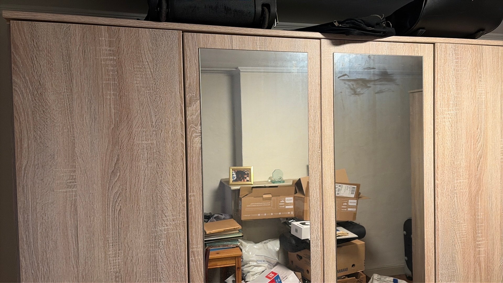 Armoire 3 portes, 150 à 200 cm, Utilisé, 50 à 75 cm, 150 à 200 cm