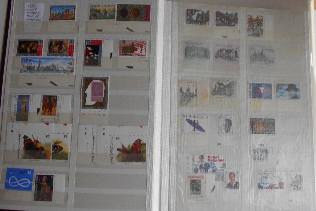 Collection d'années 1993 à 1999. Sous façiale., Enlèvement ou Envoi, Non oblitéré, Non oblitéré