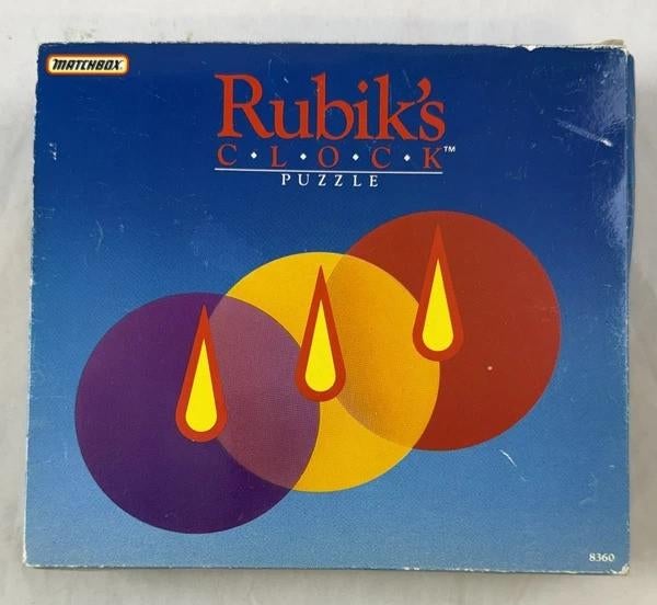Matchbox Rubik's Clock Puzzle Retro vintage 1988 spel puzzel, Verzenden, Minder dan 500 stukjes, Zo goed als nieuw, Rubik's of 3D-puzzel