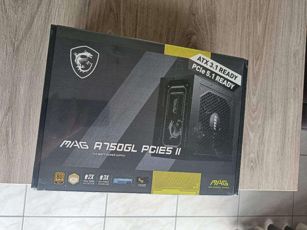 MSI MAG A750GL PCIE5 II Voeding, Enlèvement, Neuf