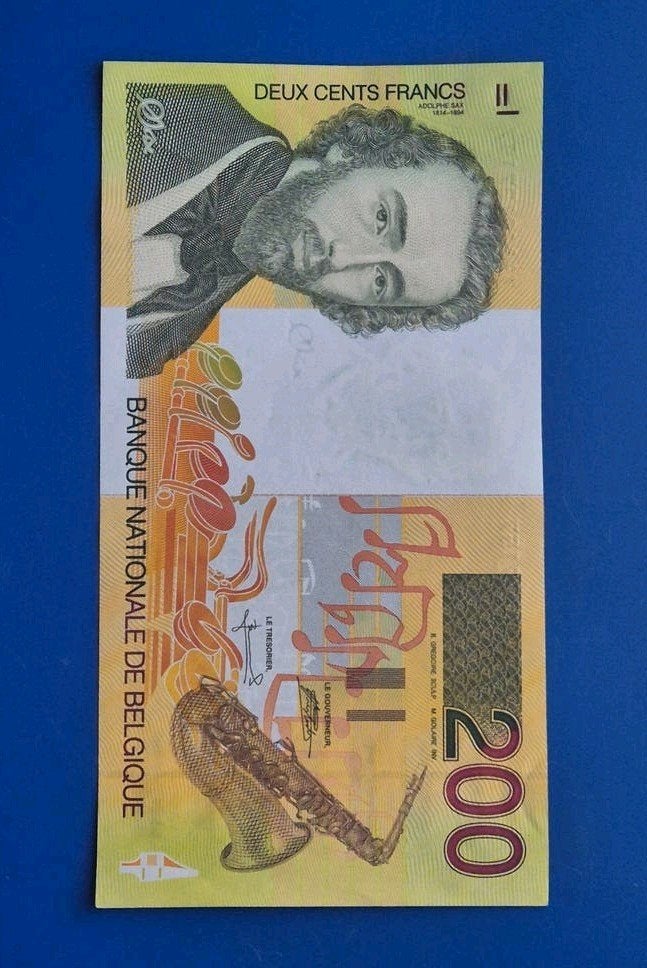 Bèlgië   200 Francs 1998  Sax  FDC, Postzegels en Munten, Ophalen of Verzenden