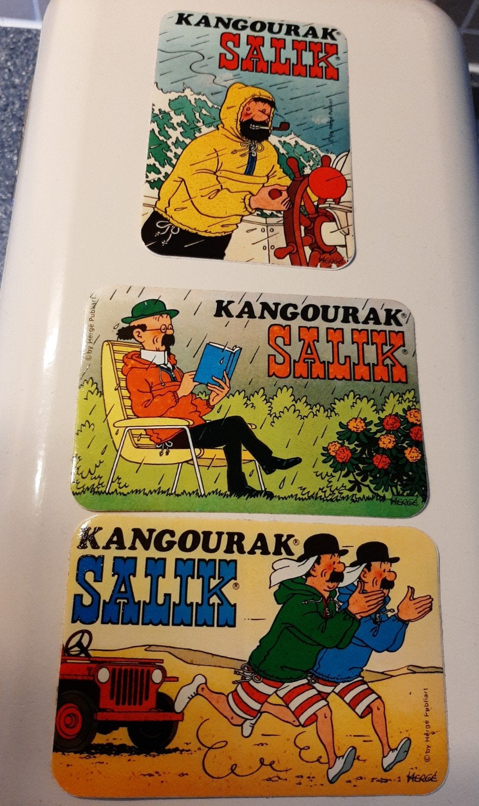 3 Salik Kuifje stickers, Enlèvement ou Envoi, Tintin
