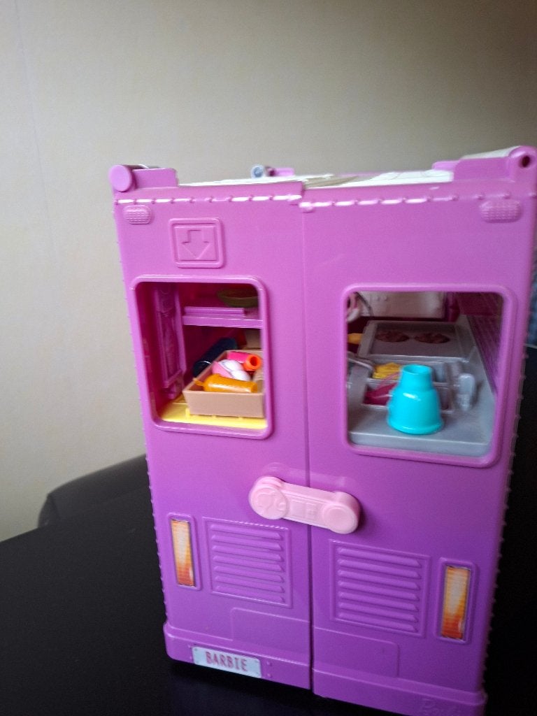 Barbie camper, Ophalen, Zo goed als nieuw, Barbie