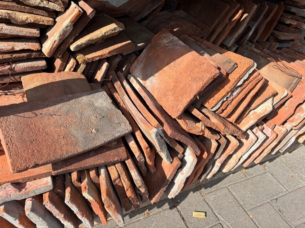 Lot Bourgondische tegelpan (+/- 300st), Enlèvement, Utilisé, Moins de 5 m², Tuiles